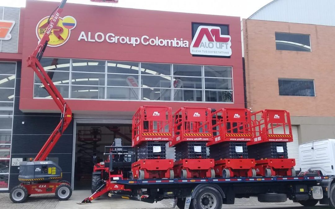 ¡En lo Alto Colombia! Entrega Elevadores Tijeras Eléctricos ALO Lift 140 WS a Plataformas y  Herramientas SAS